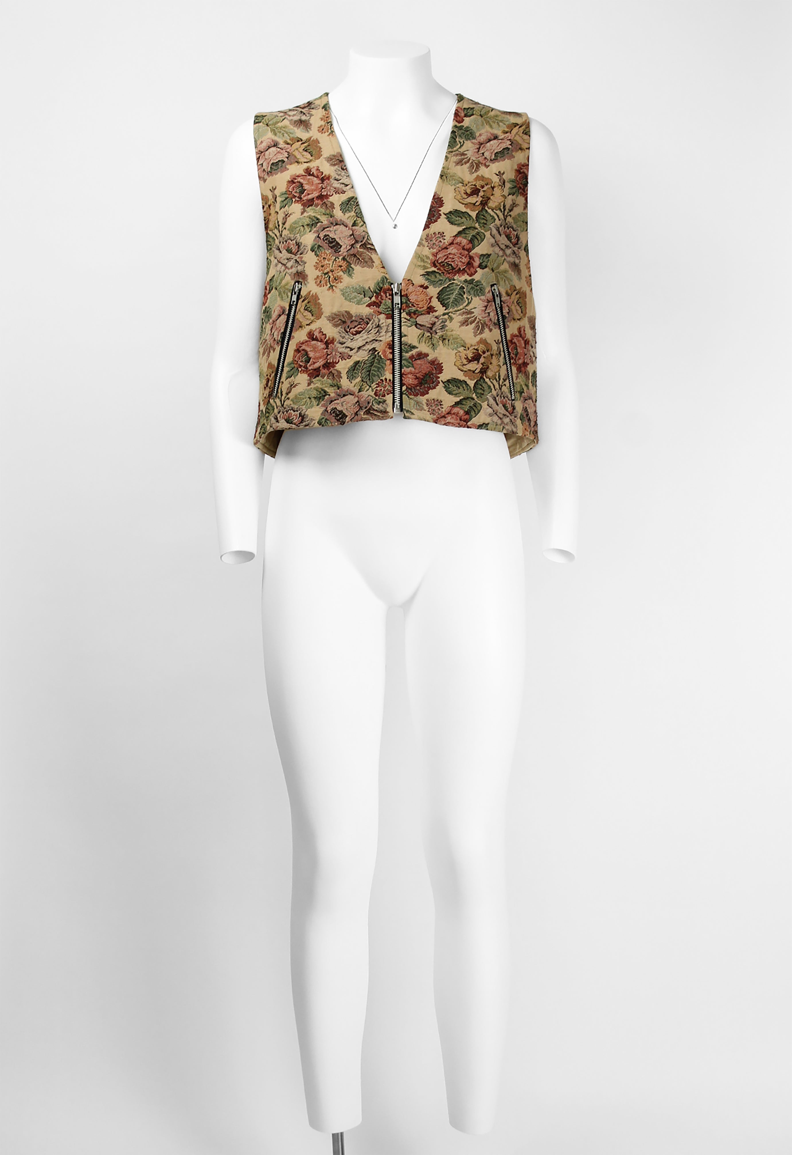 JUNYA WATANABE SS 1993 WIDE GOBELIN FLORAL WAISTCOAT