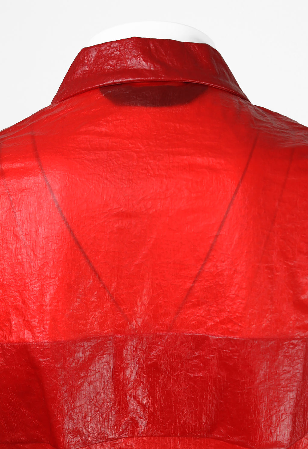 JUNYA WATANABE SS 1996 RED COATED SLIT SHIRT