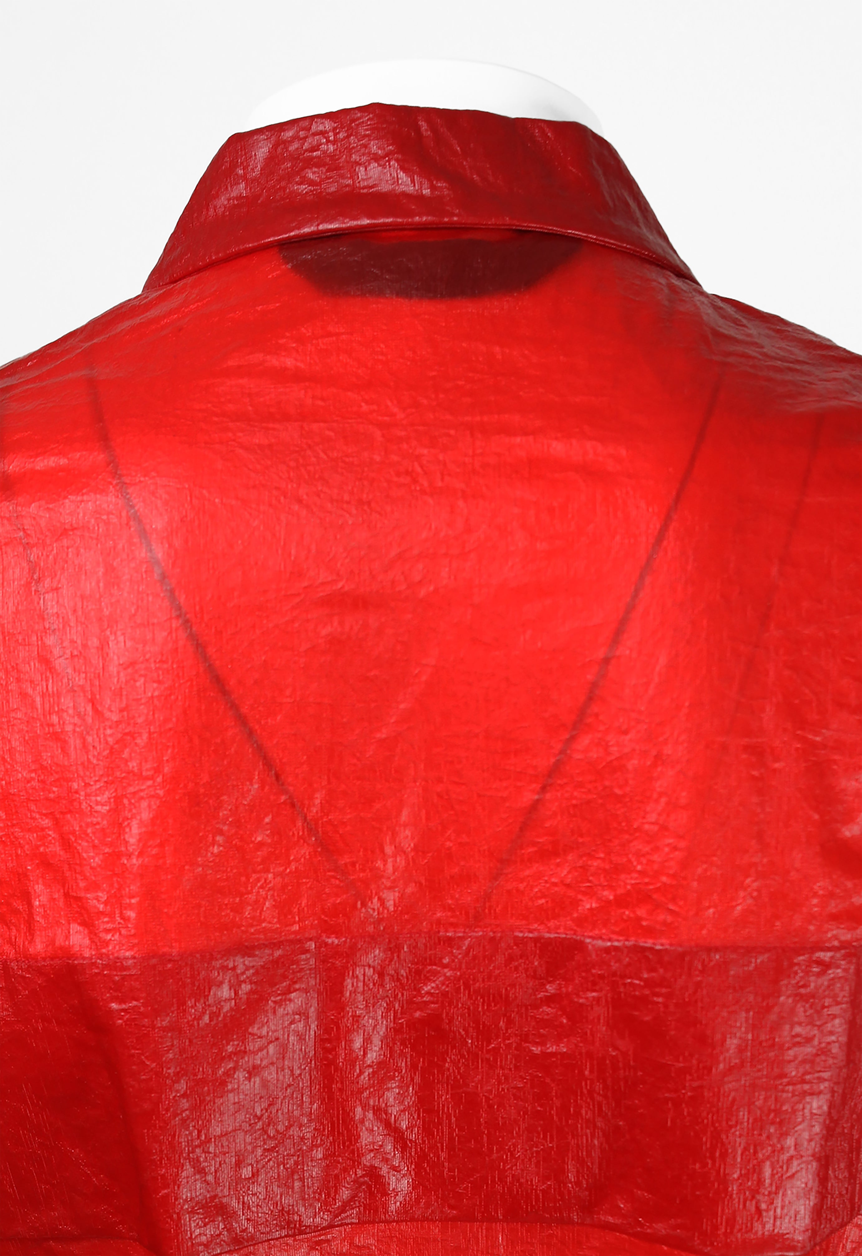 JUNYA WATANABE SS 1996 RED COATED SLIT SHIRT