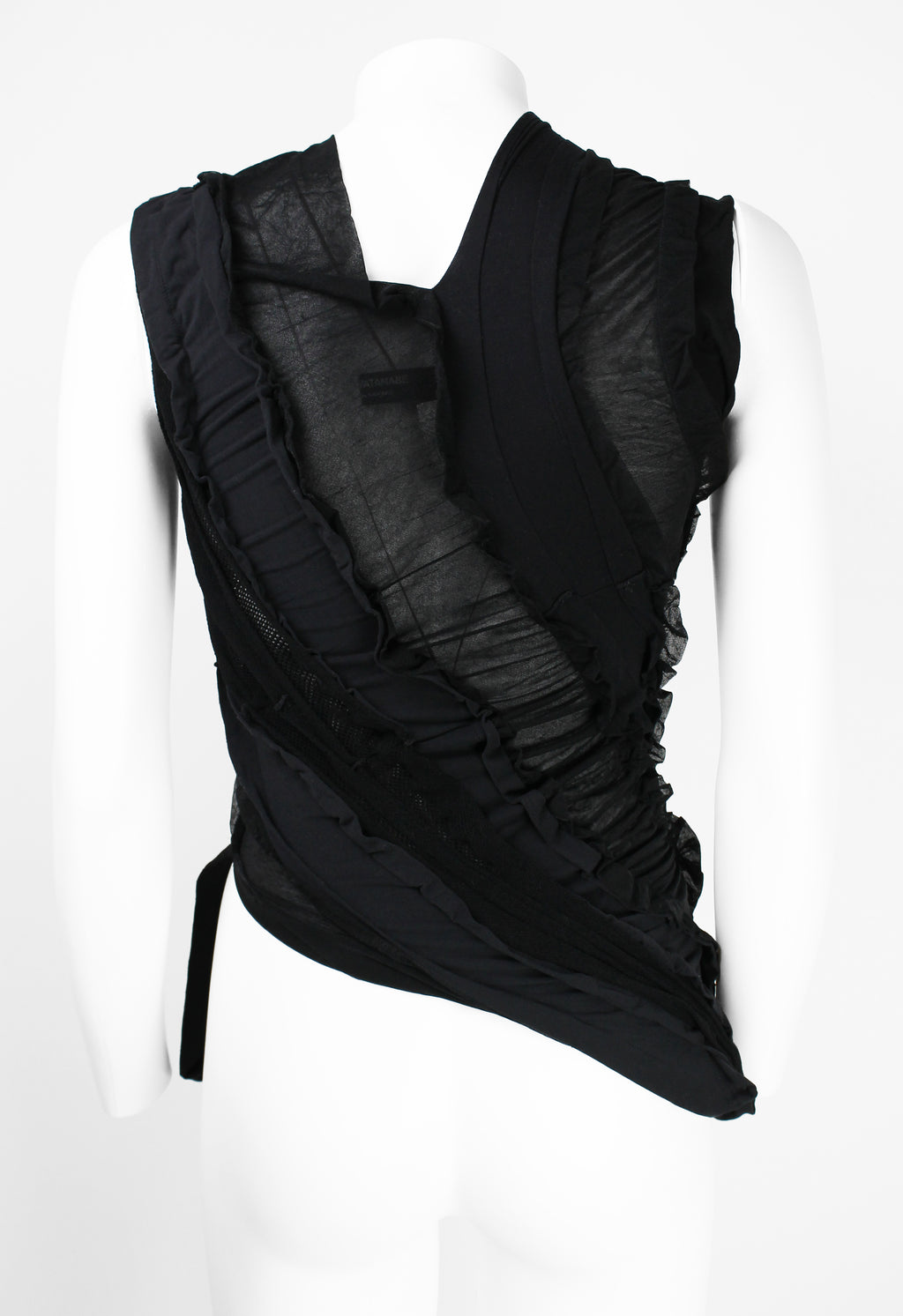 JUNYA WATANABE SS 2006 BLACK RECONSTRUCTED TIGHTS TOP