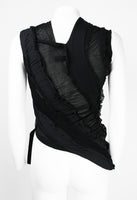 JUNYA WATANABE SS 2006 BLACK RECONSTRUCTED TIGHTS TOP