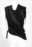 JUNYA WATANABE SS 2006 BLACK RECONSTRUCTED TIGHTS TOP