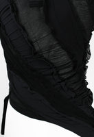 JUNYA WATANABE SS 2006 BLACK RECONSTRUCTED TIGHTS TOP
