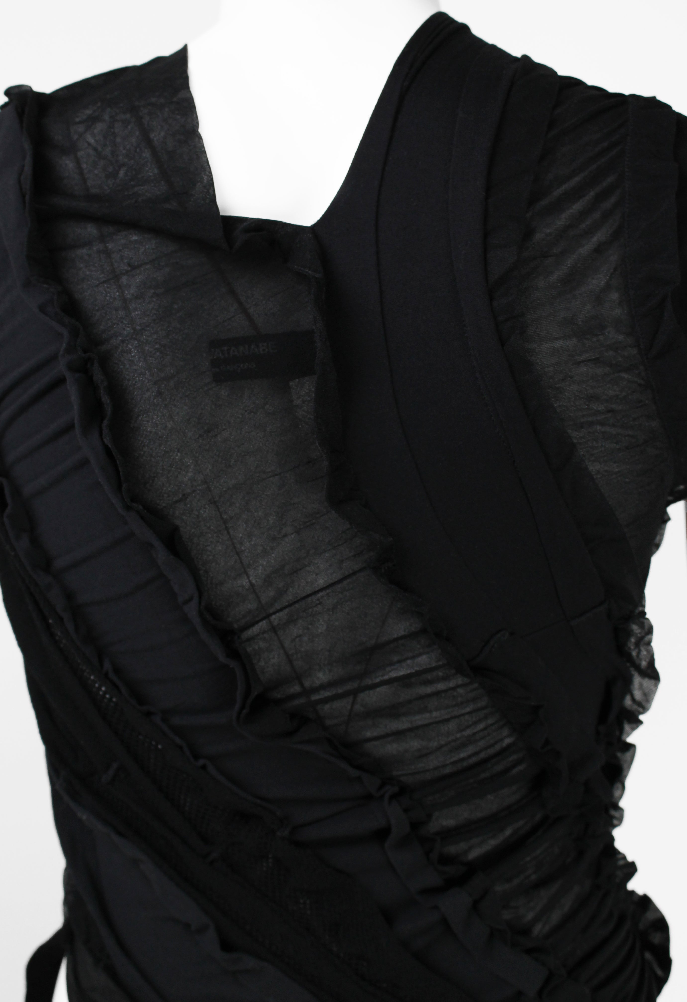 JUNYA WATANABE SS 2006 BLACK RECONSTRUCTED TIGHTS TOP