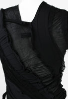 JUNYA WATANABE SS 2006 BLACK RECONSTRUCTED TIGHTS TOP