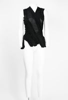 JUNYA WATANABE SS 2006 BLACK RECONSTRUCTED TIGHTS TOP
