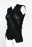 JUNYA WATANABE SS 2006 BLACK RECONSTRUCTED TIGHTS TOP