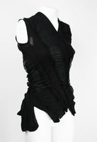 JUNYA WATANABE SS 2006 BLACK RECONSTRUCTED TIGHTS TOP