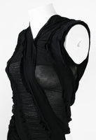 JUNYA WATANABE SS 2006 BLACK RECONSTRUCTED TIGHTS TOP