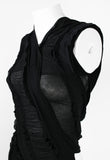 JUNYA WATANABE SS 2006 BLACK RECONSTRUCTED TIGHTS TOP