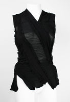 JUNYA WATANABE SS 2006 BLACK RECONSTRUCTED TIGHTS TOP