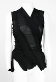 JUNYA WATANABE SS 2006 BLACK RECONSTRUCTED TIGHTS TOP