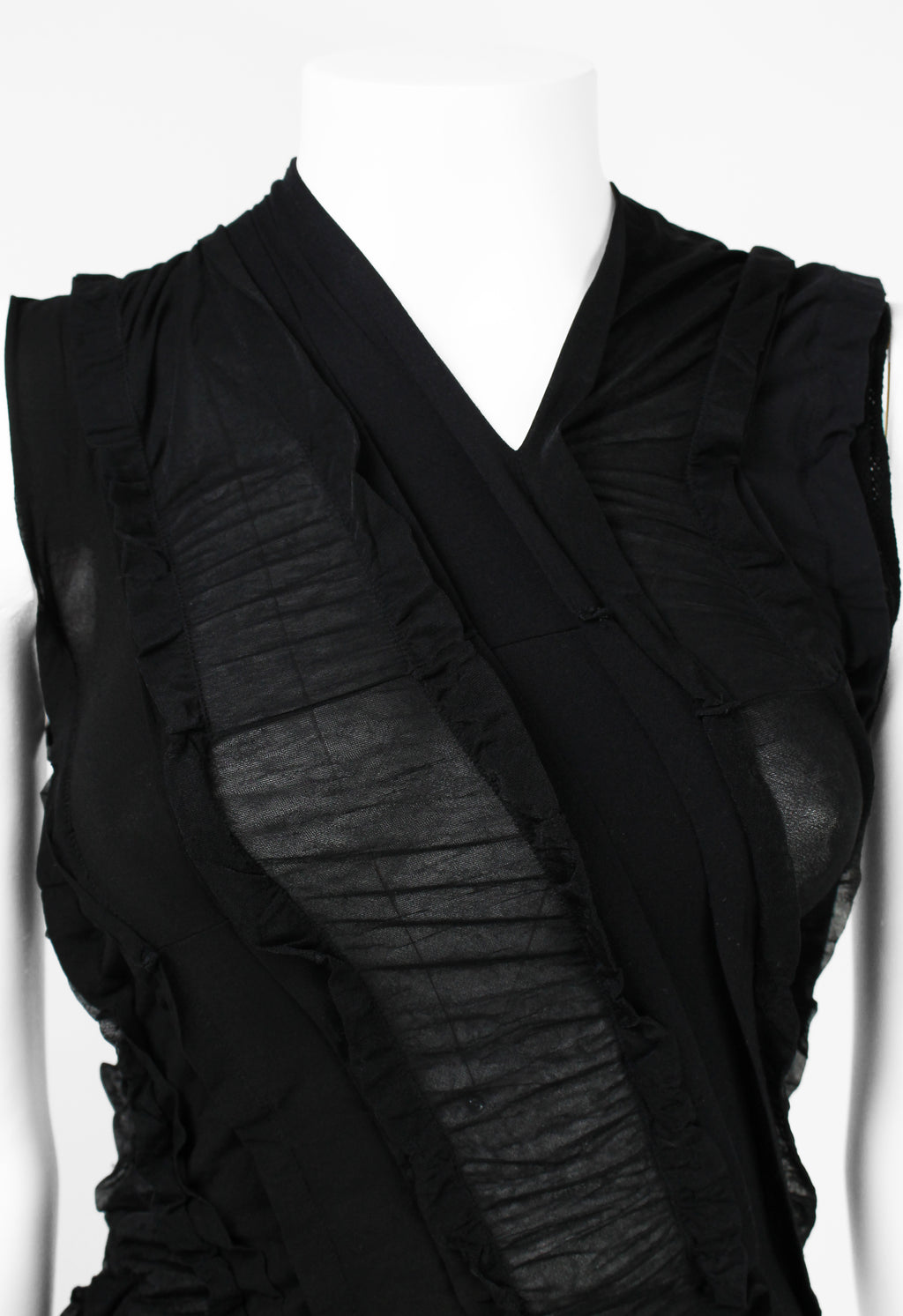 JUNYA WATANABE SS 2006 BLACK RECONSTRUCTED TIGHTS TOP