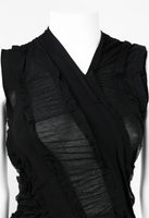 JUNYA WATANABE SS 2006 BLACK RECONSTRUCTED TIGHTS TOP