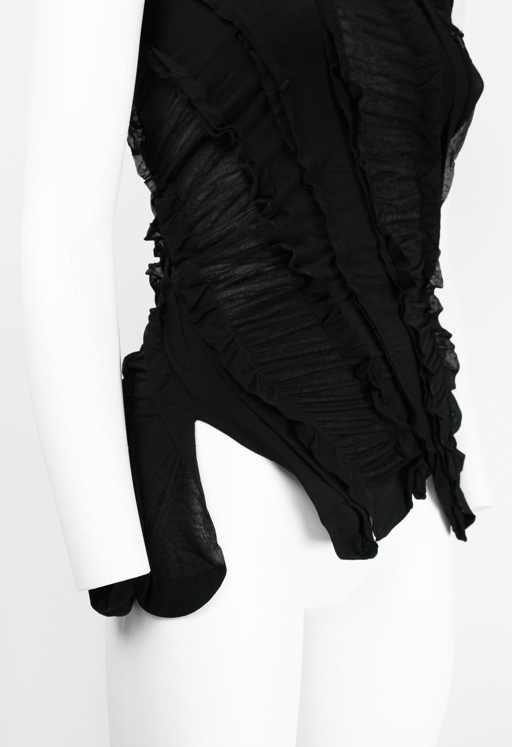 JUNYA WATANABE SS 2006 BLACK RECONSTRUCTED TIGHTS TOP