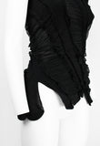 JUNYA WATANABE SS 2006 BLACK RECONSTRUCTED TIGHTS TOP