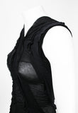 JUNYA WATANABE SS 2006 BLACK RECONSTRUCTED TIGHTS TOP
