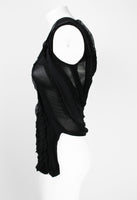JUNYA WATANABE SS 2006 BLACK RECONSTRUCTED TIGHTS TOP