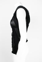 JUNYA WATANABE SS 2006 BLACK RECONSTRUCTED TIGHTS TOP