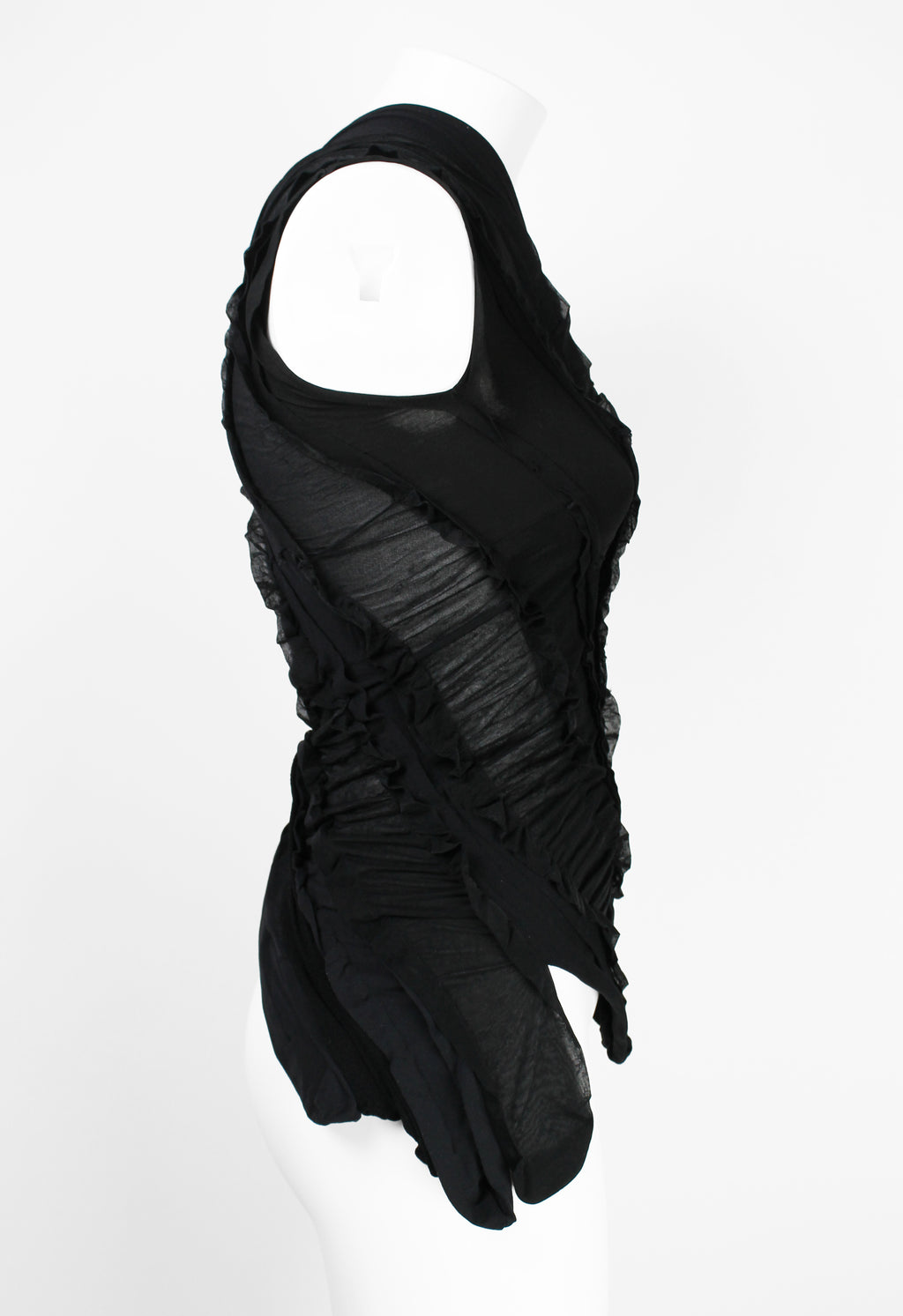 JUNYA WATANABE SS 2006 BLACK RECONSTRUCTED TIGHTS TOP