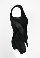 JUNYA WATANABE SS 2006 BLACK RECONSTRUCTED TIGHTS TOP
