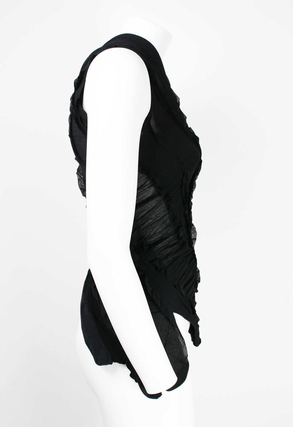 JUNYA WATANABE SS 2006 BLACK RECONSTRUCTED TIGHTS TOP
