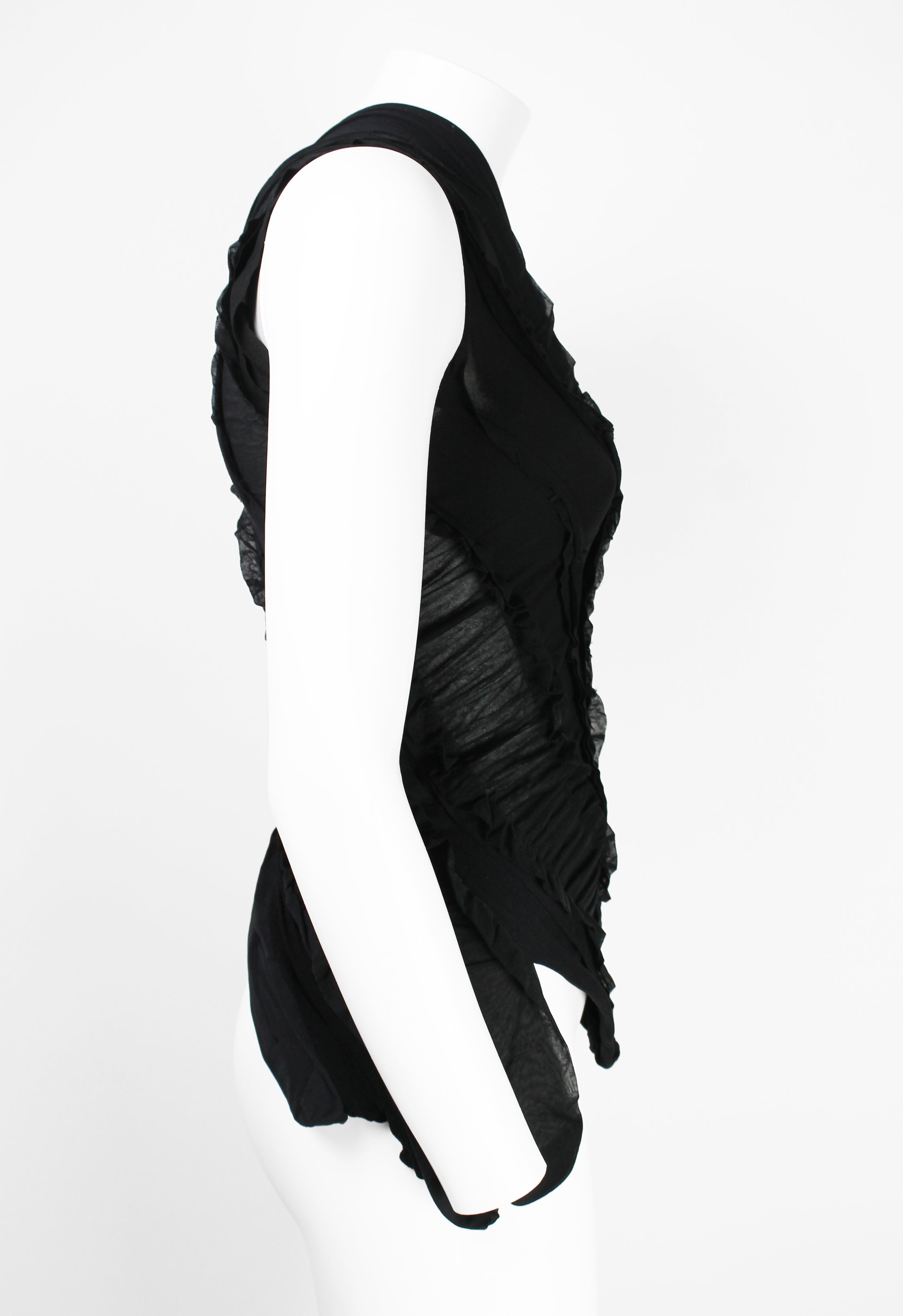 JUNYA WATANABE SS 2006 BLACK RECONSTRUCTED TIGHTS TOP