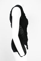 JUNYA WATANABE SS 2006 BLACK RECONSTRUCTED TIGHTS TOP
