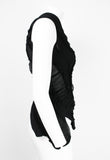 JUNYA WATANABE SS 2006 BLACK RECONSTRUCTED TIGHTS TOP