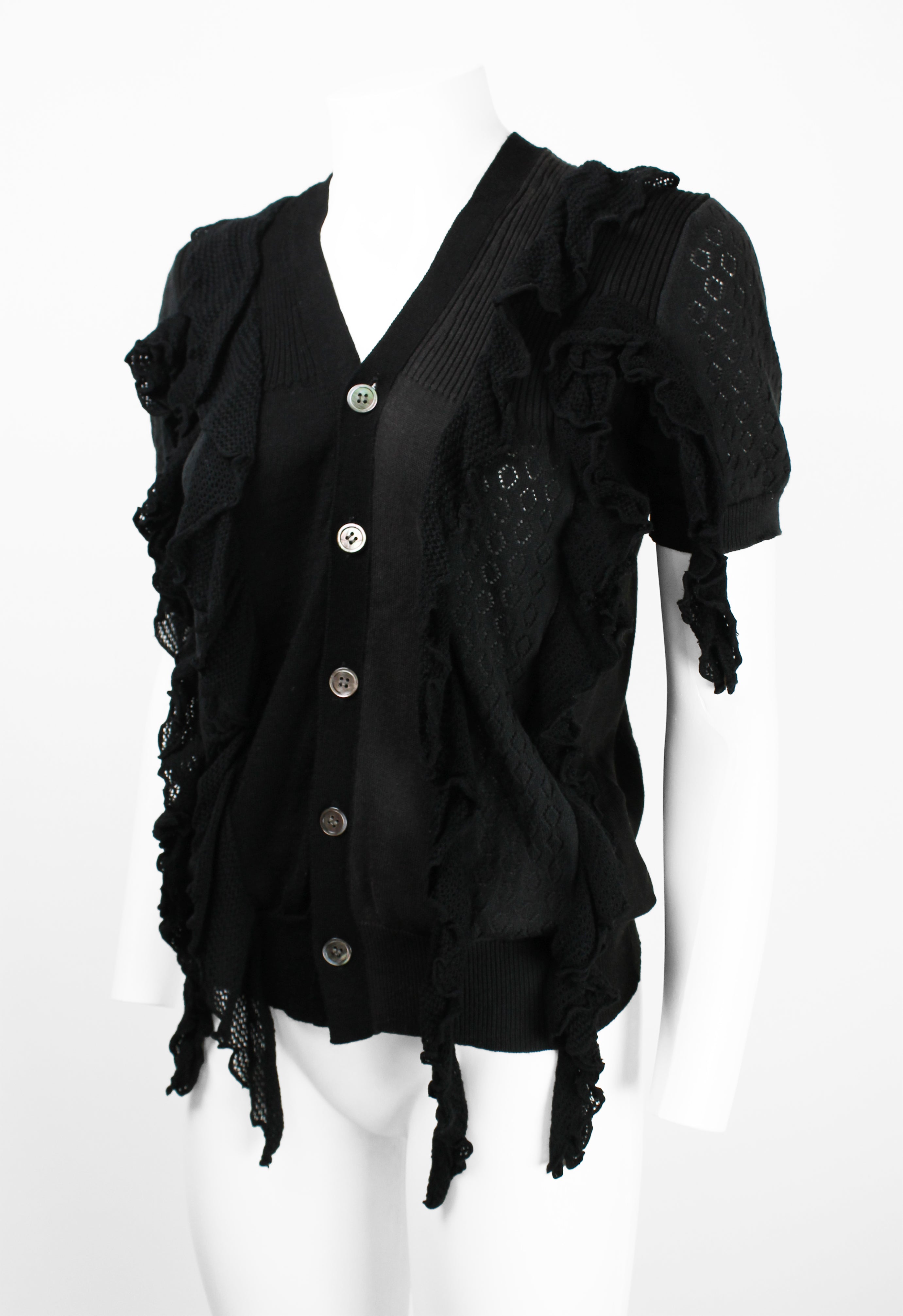 JUNYA WATANABE SS 2007 RECONSTRUCTED FRILL TOP