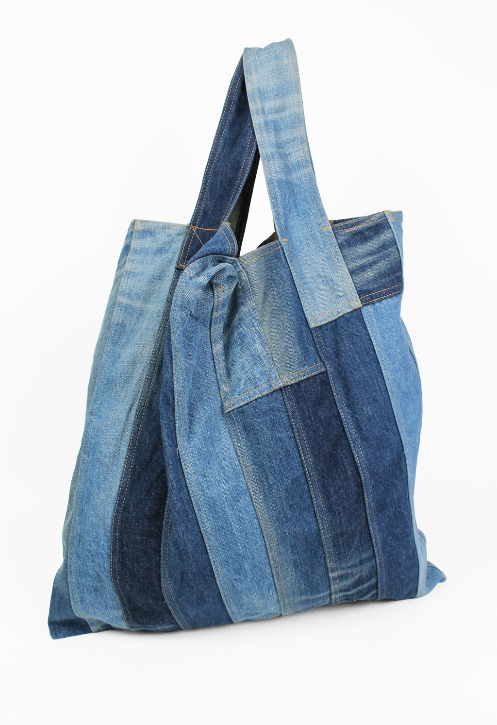 JUNYA WATANABE FW 2013 XL RECONSTRUCTED DENIM BAG
