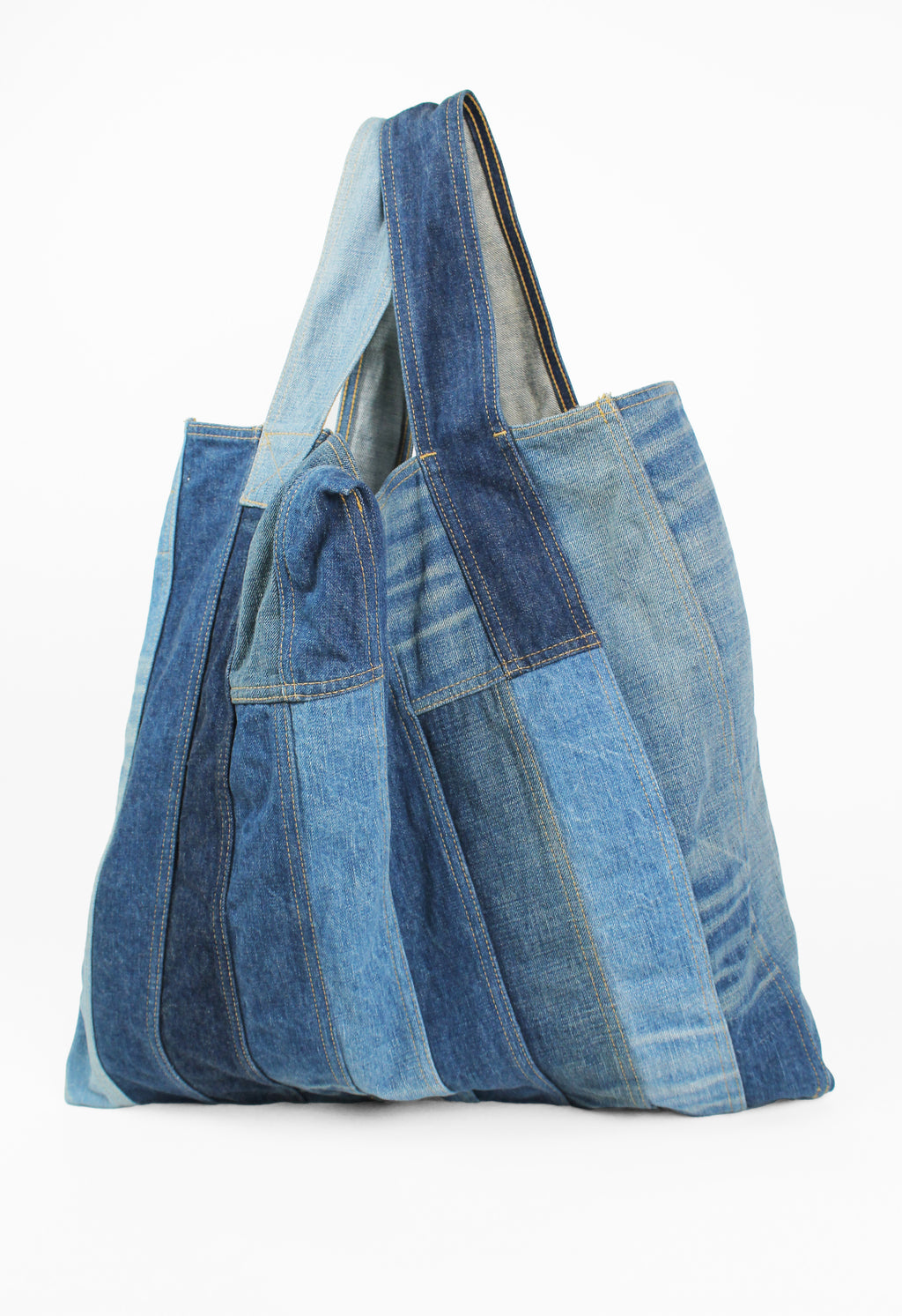 JUNYA WATANABE FW 2013 XL RECONSTRUCTED DENIM BAG