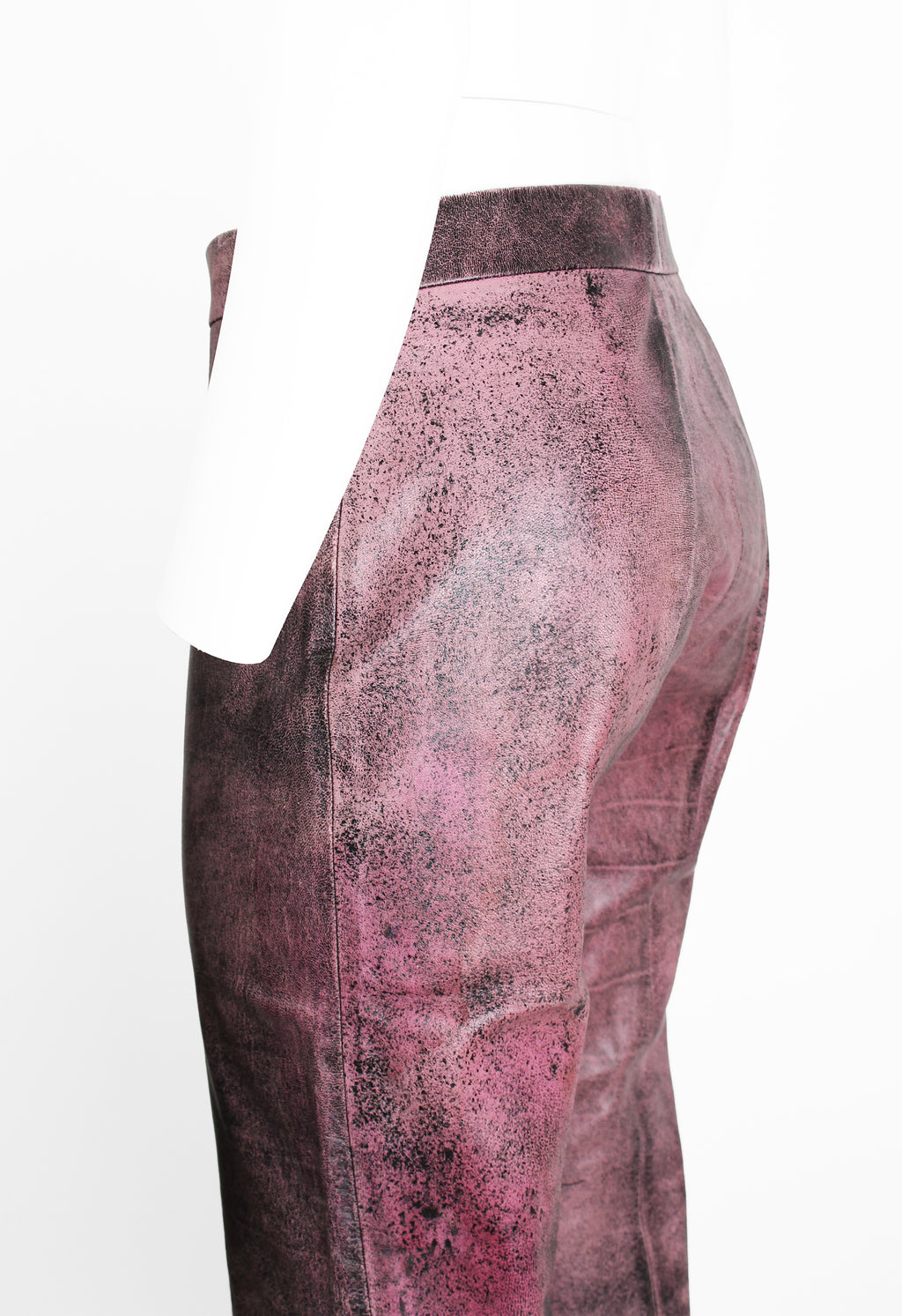 JUNYA WATANABE FW 1996 CRACKED LEATHER TROUSERS