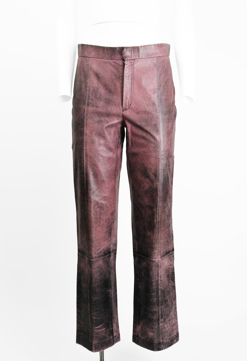 JUNYA WATANABE FW 1996 CRACKED LEATHER TROUSERS