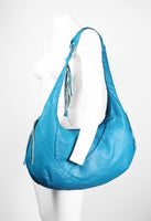 JUNYA WATANABE LARGE BLUE LEATHER TASSEL BAG