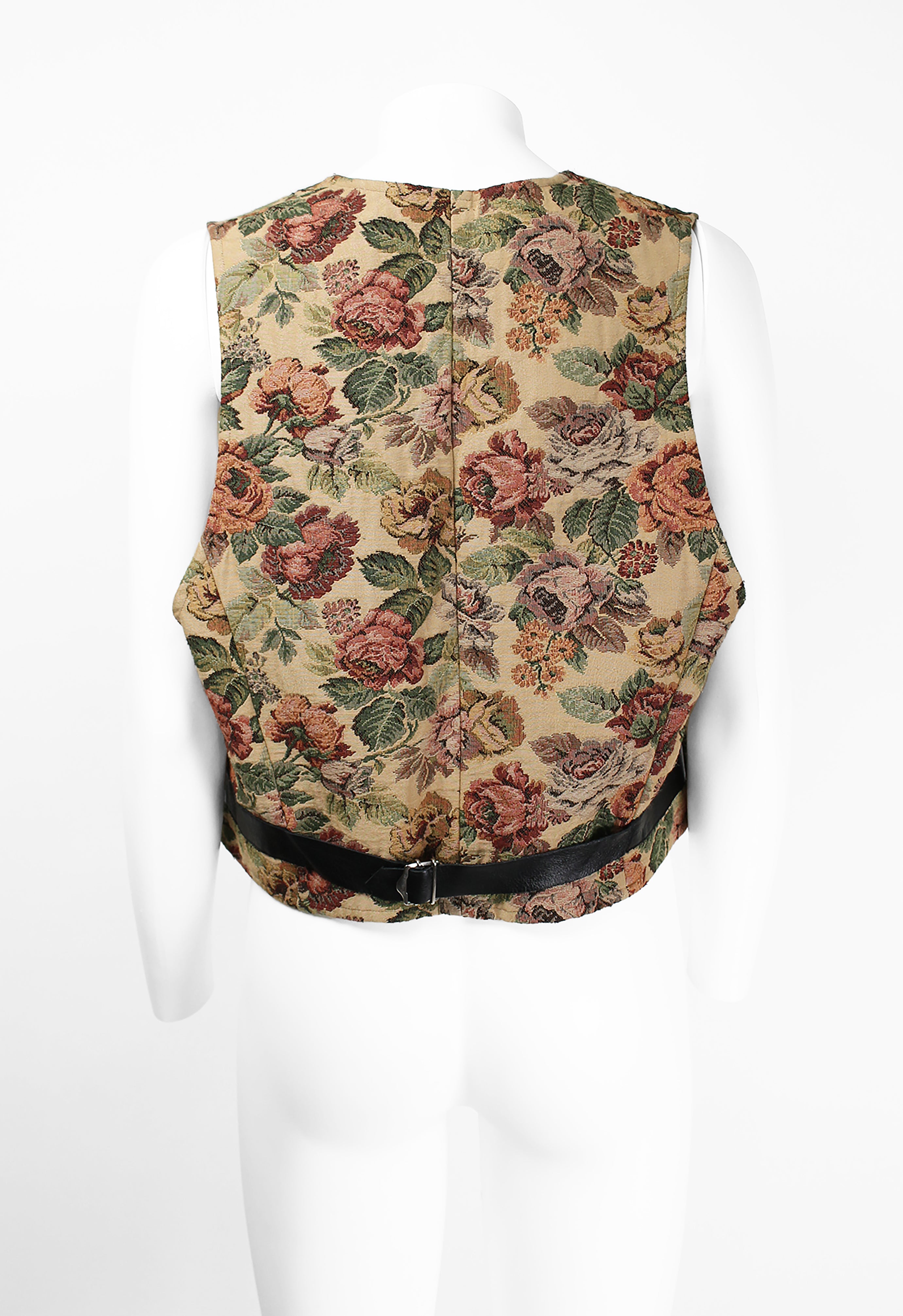 JUNYA WATANABE SS 1993 WIDE GOBELIN FLORAL WAISTCOAT