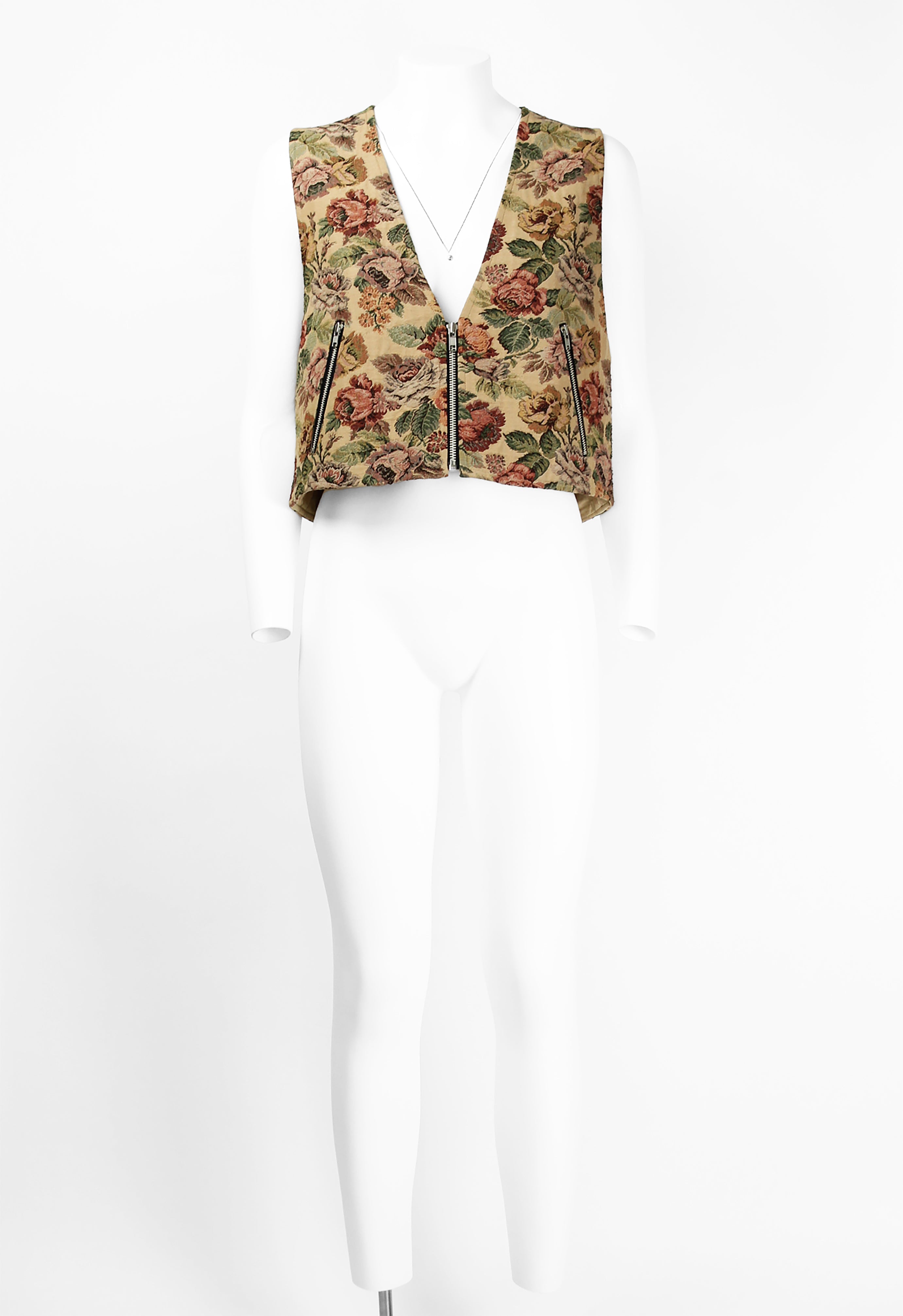 JUNYA WATANABE SS 1993 WIDE GOBELIN FLORAL WAISTCOAT