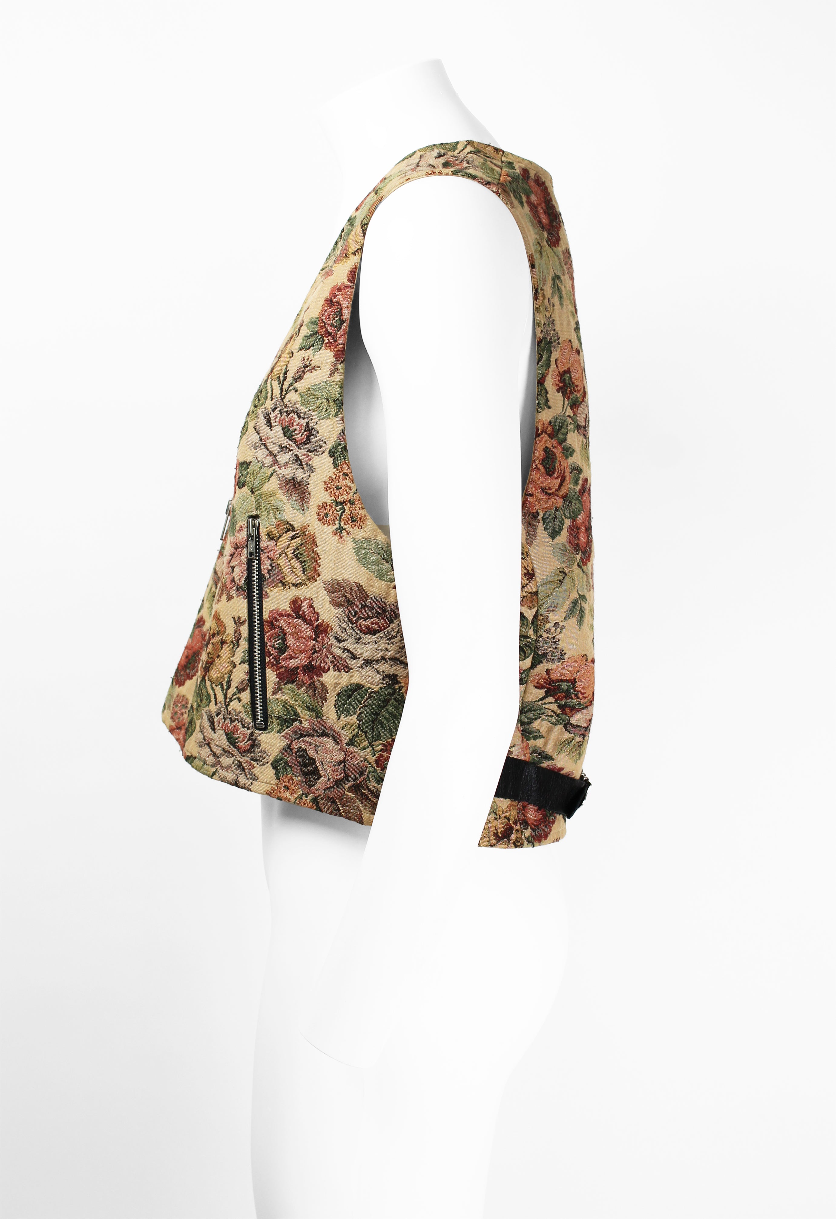 JUNYA WATANABE SS 1993 WIDE GOBELIN FLORAL WAISTCOAT