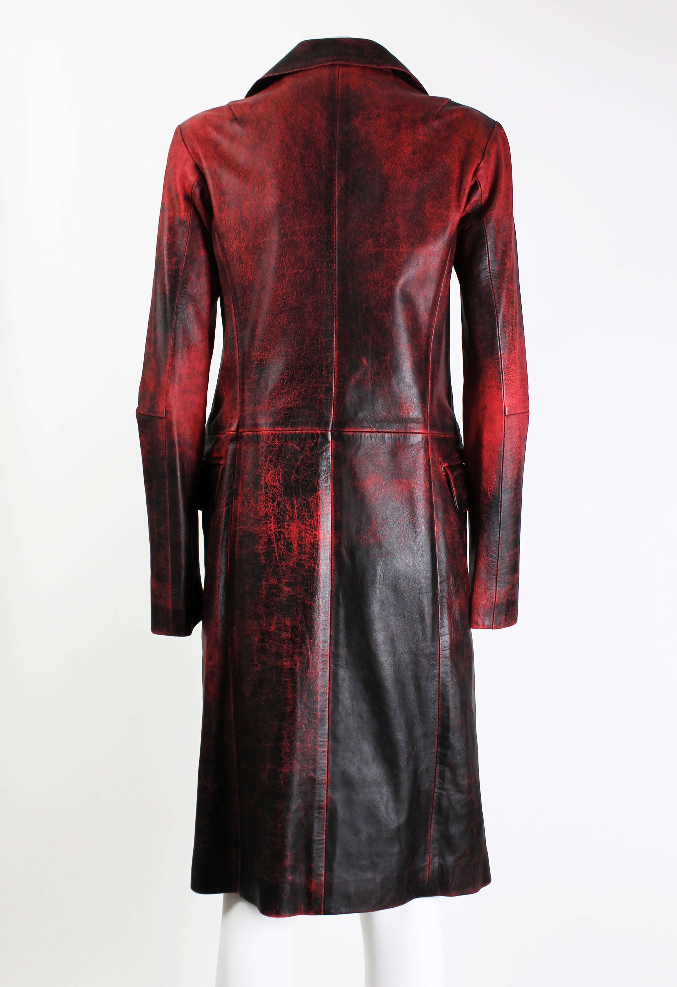 JUNYA WATANABE FW 1996 CRACKED LEATHER COAT – THE 543