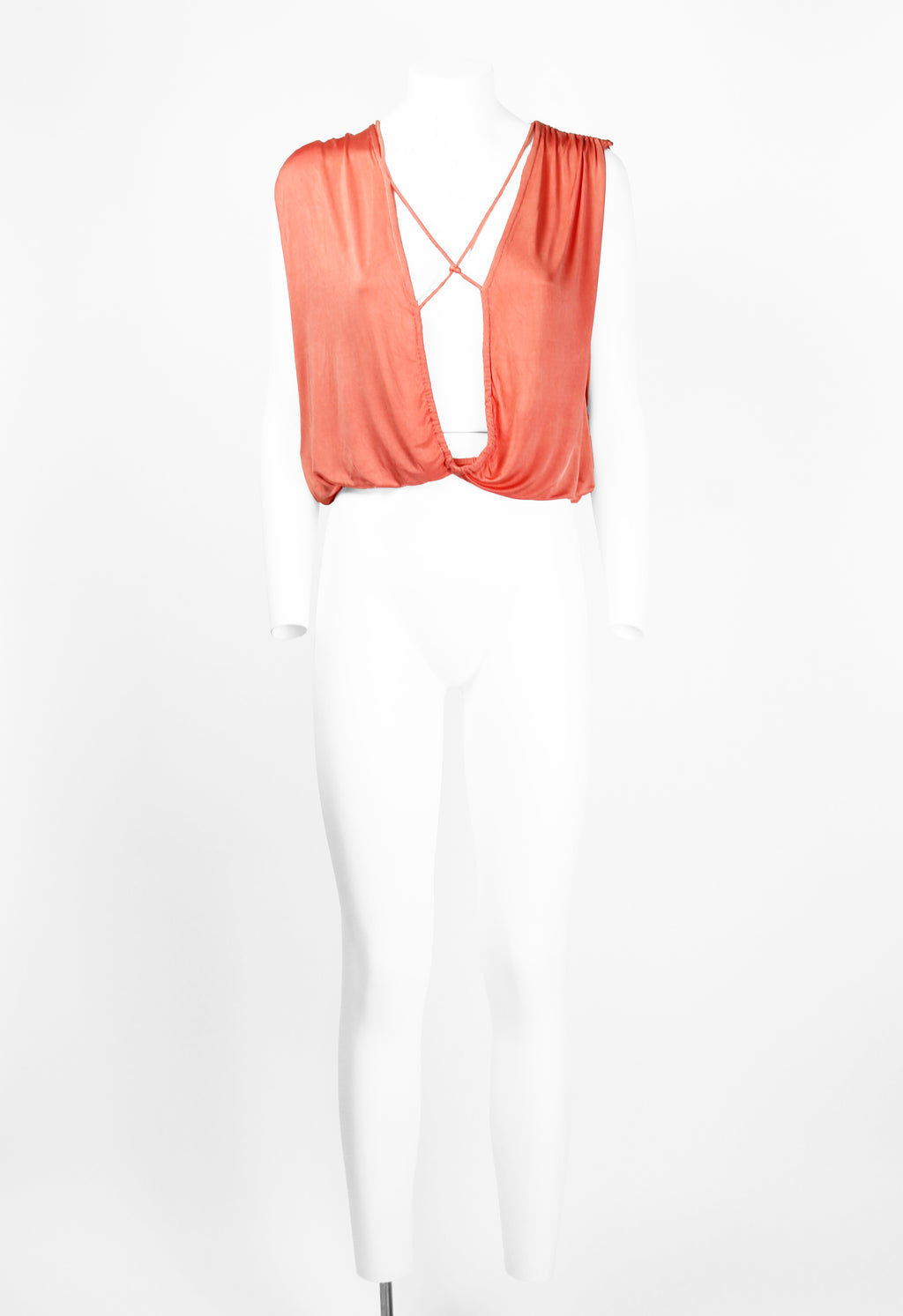 MAISON MARTIN MARGIELA SS 2008 ASYMMETRIC STRAP OPEN TOP