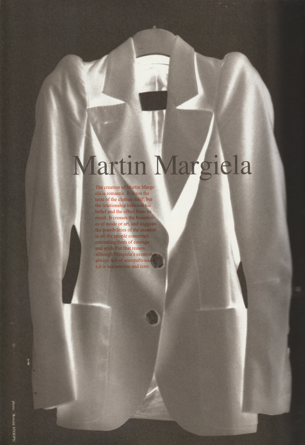 STUDIO VOICE 1998 MARTIN MARGIELA EDITION
