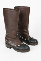 MARNI PRE-FALL 2009 STUDDED GAITER BOOTS