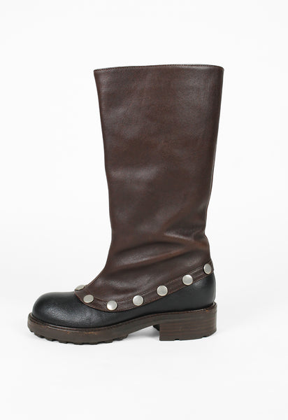 MARNI PRE-FALL 2009 STUDDED GAITER BOOTS