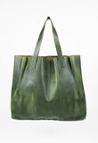 MARNI GREEN PAINTED LEATHER BAG