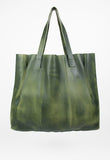 MARNI GREEN PAINTED LEATHER BAG