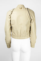 MARNI SS 2003 TRANSFORMABLE LEATHER BOMBER JACKET