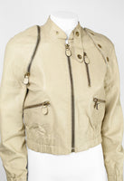 MARNI SS 2003 TRANSFORMABLE LEATHER BOMBER JACKET