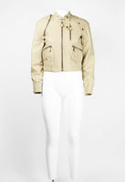 MARNI SS 2003 TRANSFORMABLE LEATHER BOMBER JACKET