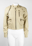 MARNI SS 2003 TRANSFORMABLE LEATHER BOMBER JACKET