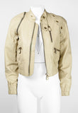 MARNI SS 2003 TRANSFORMABLE LEATHER BOMBER JACKET